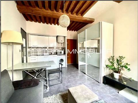 Do you want to invest or settle in the heart of Lyon? RPH immobilier offers you a studio of 18 m2, in the immediate vicinity of the Place des Terreaux, shops, City Hall, metro A and C. On the 4th floor with elevator, in a building of character, you w...