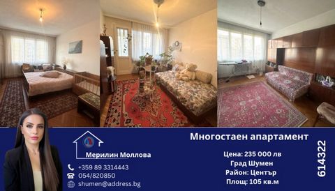 Call now and quote this CODE: 614322 Description: Address Real estate offers multi-room, bright, BRICK apartment 105 m2. in the city center. The apartment is divided into a corridor, 2 bedrooms, living room, dining room, kitchen, bathroom, toilet, cl...