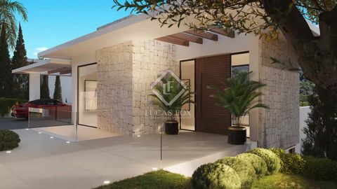 The design of the new villa seamlessly integrates with its natural surroundings, boasting expansive windows and high ceilings that flood the living spaces with natural light, creating an atmosphere of spaciousness and brightness. With parking space f...
