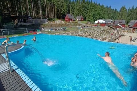 In the middle of the Ore Mountains and surrounded by forests: Modern holiday apartment, renovated in 2021 and brightly furnished, in a holiday complex at 850 meters above sea level. The apartment offers space for up to four people (can be booked usin...