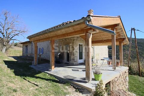 Ref 67898DA: In a dominant position, this farm offers a panoramic view of a magnificent landscape of Drôme Provençale, on the heights of the remarkable Roanne valley. The structural work and the facades have been done, the interior design is to be co...