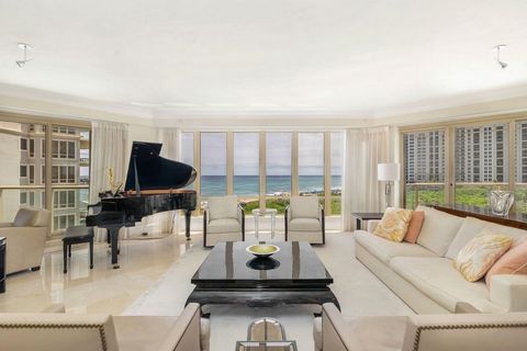 Spectacular oceanfront condominium on Singer Island. This spacious unit consists of the total 7th floor. Beautifully maintained unit with private elevator and 360 degree views, impact windows, three balconies, with upgrades through out. The building ...