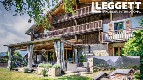 A04295 - A unique opportunity to purchase an outstanding luxurious home and self-catering apartments in the heart of the French Alps. ** Two minute walk to the ski lift ** Former farm comprising 6 self-contained apartments which include a barn conver...