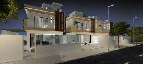 NEW BUILD VILLAS IN SAN PEDRO DEL PINATAR~~New Built modern villas located near the centre of San Pedro del Pinatar.~~Villas build over 2 floors, has 3 bedrooms, 3 bathrooms, open plan kitchen with the lounge area, fitted wardrobes, private garden wi...