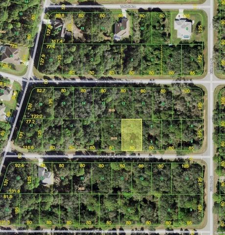 Build your dream home on this lot in a quiet and private street in Port Charlotte. The lot is not in a flood zone and is not connected to any kind of utilities. Port Charlotte is a much sought after area to build your dream house, life the Florida li...