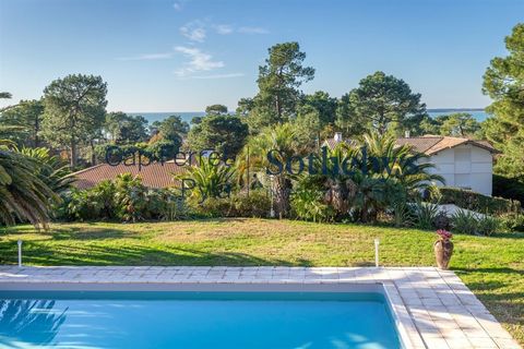 PYLA SUR MER - FAMILY VILLA WITH POOL VIEW ON LARGE PLOT 300 M FROM THE BEACH Rare opportunity for this large family villa of 340 m2 (plus 140 m2 garage and technical rooms) to be updated with magnificent Bassin view on one level and ideally located ...