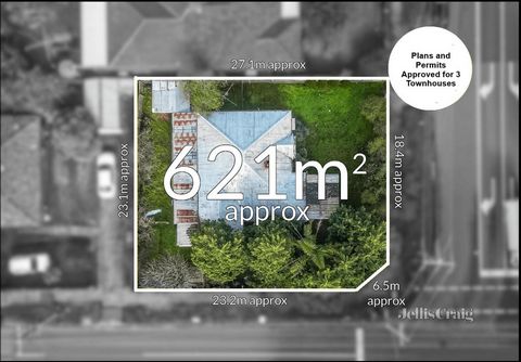 Een uitzonderlijke kans voor slimme ontwikkelaars, dit substantiële perceel van 621 m² (ongeveer) wordt geleverd met door de raad goedgekeurde plannen voor drie moderne herenhuizen. Voortbouwend op zijn uitstekende hoekpositie, is het blok momenteel ...