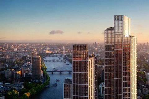 Embrace an extraordinary lifestyle in London's largest and most dynamic regeneration area, Nine Elms. This exceptional residence offers a tranquil sanctuary with natural materials, including oak flooring and marble surfaces. The kitchen showcases ele...