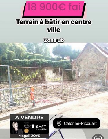 Terrain à batir en centre ville