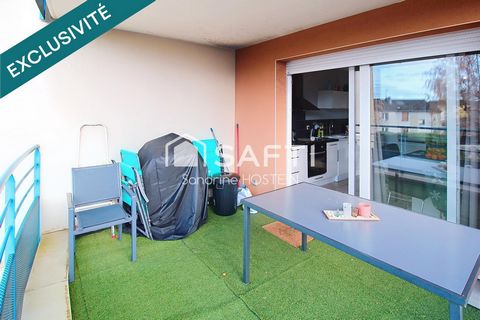 Bel appartement de 64m2 2 Chambres, Terrasse, cave et garage!