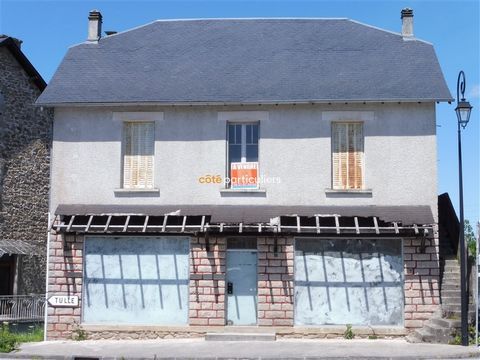 Ideally located in the heart of the village of Marcillac la Croisille, on one of the most visible locations in the town, let yourself be tempted by this house built on garages and cellars, with a surface area of about 160m2 and including many accesse...