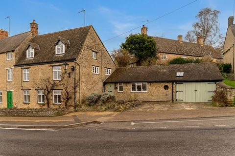 A stunning Grade II listed cottage in the sought after village of Aynho comprising entrance hall, cloakroom/WC, breakfast kitchen, utility room, three reception rooms, four bedrooms, one with en-suite, family bathroom, superb rear garden, workshop an...