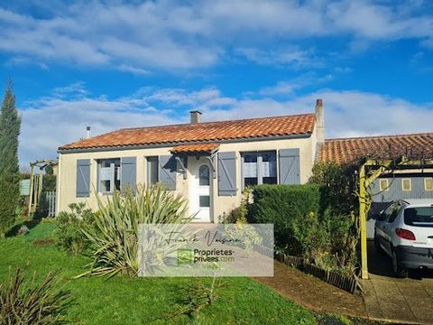 VENDEE 85 210 Saint Juire Chamgillon - FOR SALE IN OCCUPIED LIFE ANNUITY for the benefit of a 76 year old woman - 2 bedroom house on land of 571 M2 approx presented by Franck VOISINE with a bouquet of 73 600 euros (agency fees charged seller), and a ...