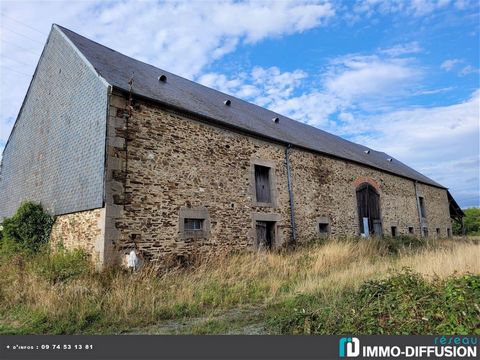 Mandate N°FRP145042 : In hollow, in a quiet hamlet, a local stone barn of 360 m2 with lean-to on more than 8800 m2 of land. The whole is in good structural condition, work on the roof is planned. Possibility of connecting to electricity and water, th...