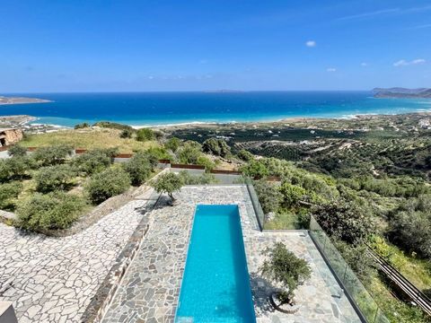Located in Sitia. Built on a hillside just outside the quiet coastal Cretan town of Sitia, this impressive villa is ideal for tourist/commercial use or to be used as a permanent residence. It is only a few minutes drive to the sandy beaches of Sitia....