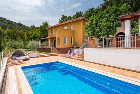 Charming villa with swimming pool in Veprinac forests over Opatija! Wonderful sea views are opening! It is a quiet location surrounded by forest and greenery! Distance to Opatija centre and promenade along the sea, with beaches and moorings is cca. 4...