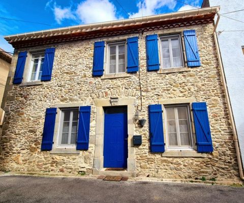 Beautiful stone village house, from the 19th century, renovated, sold furnished and offering two outdoor areas (courtyard and garden) a few steps away for one and approximately 1km by the river for the other. On the ground floor there is a beautiful ...