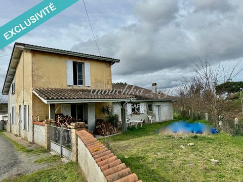 Anouchka Loyer offers for sale this house located in the town of TOULENNE, just 5 minutes from Langon. Are you looking to embark on a renovation project? This house has great potential. It is composed of: On the ground floor: a living room of 43 m², ...