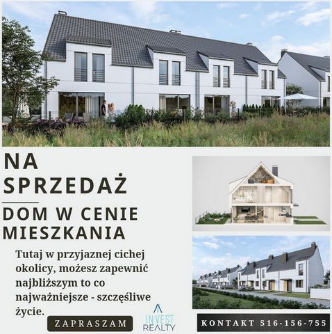 TINY HOUSE - GREAT POSSIBILITIES Taking care of the exceptional functionality of the interiors, in order to make the most of the available space, I am pleased to present you an intimate estate of semi-detached houses, a new investment in Luboń near P...