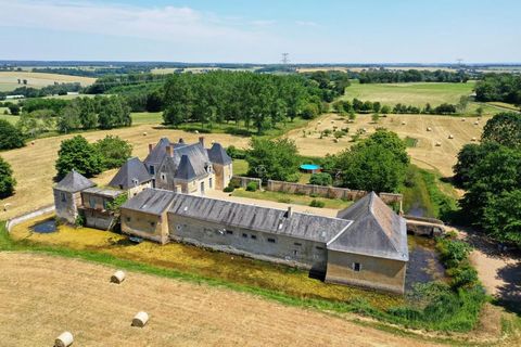 Absolutely exquisite 5 bedroom historical Chateau with outbuildings, nestling in over 18 acres of beautiful landscaped gardens, meadows and woodland, enjoying far reaching countryside views from its peaceful location near all amenities in Montval sur...