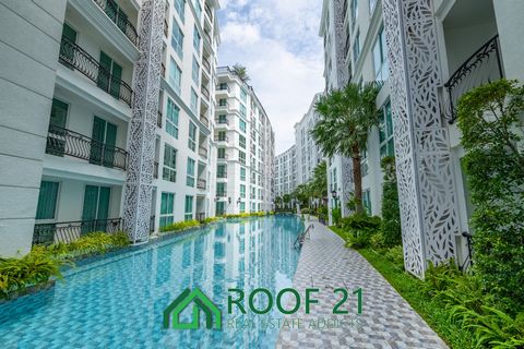 A chic and convenient condominium at Olympus City Garden, right in the heart of South Pattaya! This 8-story low-rise gem offers a fantastic deal you won't want to miss. For just 2.7 million Baht, you can own a cozy unit with one bedroom, one bathroom...