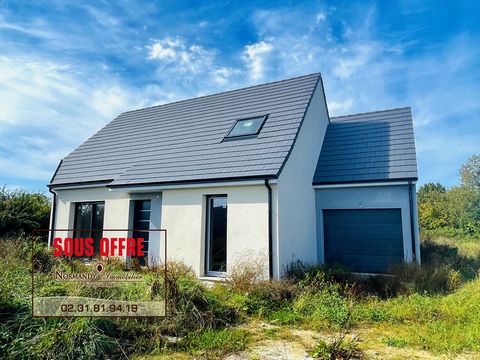 NORMANDY IMMOBILIER VILLERS SUR MER **** Quiet NEW HOUSE 6 Rooms 2023 in the process of completion located on a beautiful plot of 1670m2 . With a surface area of 120m2, it comprises: independent entrance, living room with fitted kitchen (plus kitchen...