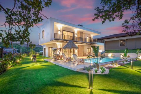 Discover our enchanting Marmaris villa, nestled in Değirmenyanı, surrounded by lush forests. Just 15 mins from vibrant Marmaris, Hisarönü, Orhaniye, Selimiye, Bozburun, and Datça. This 330 sqm villa features 3 luxurious bedrooms with private bathroom...