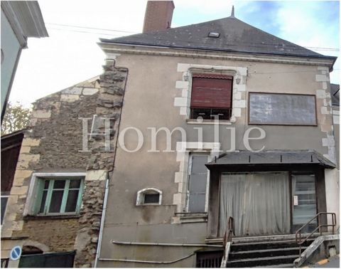Lots of potential for this house offering on the ground floor an old shop, a kitchen, a living room, a bedroom, a toilet and two rooms (former laboratory and cold room). On the first floor, a landing leading to a bedroom with private shower room as w...