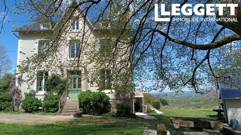 A28777DLO23 - Stunningly presented 5 bedroom Manor house set in its own magnificent private manicured gardens, park, land. With spectacular unspoiled views of the rolling countryside of the Creuse, situated in walking distance of a vibrant village wi...