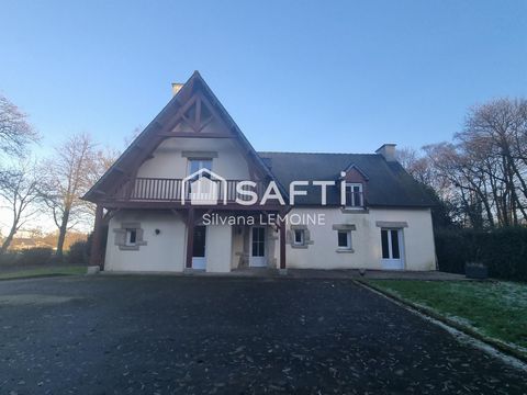 SAFTI vous présente sur la commune de Saint Etienne du Gué de L'isle en campagne à 3 km du bourg de Plumieux Sur une terrain de plus de 1400 m2 clôturé sans vis à vis Cette maison Familiale de 177 m2 habitables avec vie de plain-pied sur sous-sol Une...