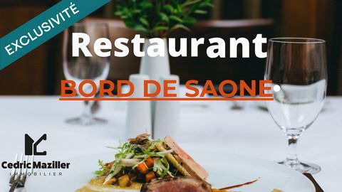 Restaurant d’exception en bord de Saône à saisir !