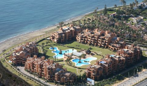 Located in Estepona. Luxury two bedroom penthouse situated in one of the most exclusive beachfront complexes in the New golden Mille, Los Granados del Mar, just 2 minutes from Estepona. Security 24 hours, social club for the residents, spa, indoor he...