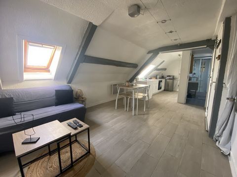 Studio in very good condition, on the second and last floor, located in the heart of La Chapelle-en-serval, comprising a living room with open and equipped kitchen, a shower room with toilet and a bedroom area with storage. Ideal for a first-time buy...