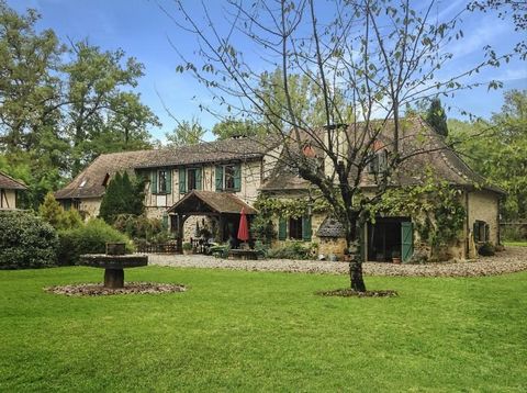 Set in over a hectare of easy-to-maintain parkland, with a pond and frontage on the River Menoire, this superb property was originally a walnut and corn mill.  Dating from the 14th century, this magnificent water mill, restored and maintained to a ve...