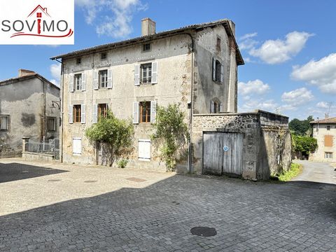 REF. 34521: 99 000 euros H.IA., LESTERPS (16), in a pretty village with local shops, great potential for this stone house, to be restored, for residential use, 370 m2 approx. usable including 55 m2 of living space composed on the 1st floor: fitted ki...