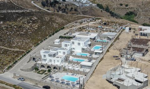 Located in Mykonos. 45-bed hotel in Elia, Mykonos. Elia is located in the southern part of Mykonos, in a distance of about 10 km from Chora and the airport. It has one of the most beautiful and quiet but organised beaches of the island with crystal c...