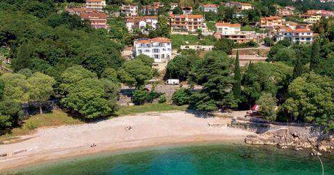 Fantastic touristic property in front of the sandy beach on Opatija riviera just 90 meters from the sea! Total area of the building is 1205 sq.m. with a terrace of 325 sq.m.  Land plot is 880 sq.m. According to the local urbanistic plans, this extrem...