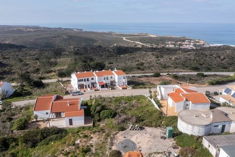 Located in Aljezur. A plot of 545m2 with a project approved until December 2024 to construct a modern two story 272m2 4 bed villa with pool and basement in a good location of Espartal with distant ocean views. The approved project was designed by a l...
