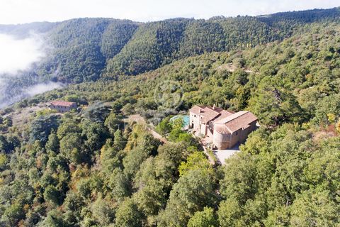 Historic farmhouse with park, swimming pool and guest house for sale, surrounded by woods and olive trees. It is located between Tuscany and Umbria and is about 15 minutes distant from Lisciano Niccone and the Trasimeno Lake. Part of the main buildin...