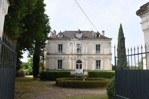 An elegant character property in a quiet village setting, complete with annex, a covered swimming pool and set in over an acre of mature landscaped grounds. The beautiful 1850 masion de maitre is found 20 minutes from Loches in the Indre bordering To...