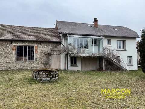 MARCON IMMOBILIER - Ref 87858 - SAINT-AVIT-D'AUVERGNE - PUY-DE-DÔME. A real estate complex comprising: 1) A house with garage, laundry room and cellar comprising a ground floor with: kitchen-living room (fireplace with insert), hallway, 3 bedrooms, s...