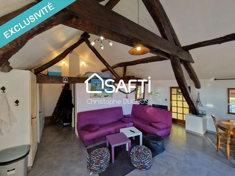 Located in the town of Pelleautier, fifteen minutes from Gap and its amenities, come and discover this old renovated barn of approximately 55 m2 with terrace and exceptional view of the Hautes Alpes reliefs. It consists of a living room of 30 m2, rai...