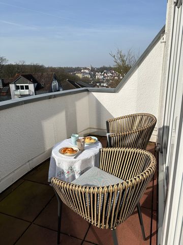 This beautiful and well-designed light-flooded 2 room attic apartment is located in an absolute top location of Bad Vilbel City near the Bad Vilbel Forest. The property has a great unobstructed view from the balcony. The property is equipped to a ver...