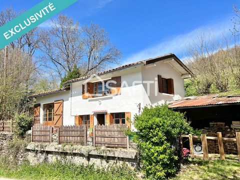 Pretty, quiet house, facing south facing the mountains at an altitude of 770 m in a white zone (excluding telephone networks). Lean-to of 30 m2 adjoining the house. 30 m2 garden facing South-West. Ground floor: kitchen and dining room of 20m2, with b...