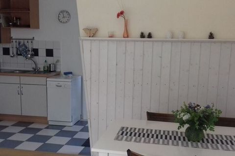 The holiday apartment is on the ground floor of a completely renovated farmhouse with a clear view of the farm garden. It is 55 square meters in size, generously proportioned, bright and friendly and comfortably furnished. A large terrace and your ow...