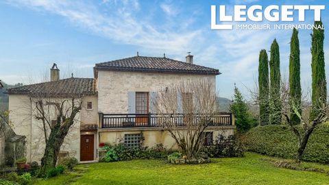 A34093NK46 - Nestled in the heart of the picturesque village of Montcuq, this enchanting stone house combines rustic charm with modern comforts. Boasting 3 spacious bedrooms and 2 bathrooms, the main house offers living areas that seamlessly open ont...