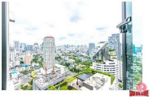 A luxury modern condominium is for sale in the newly built Top View Tower. Fully furnished with brand new furniture, the apartment is a large 145 sqm. Situated on the 29th floor, each room has breathtaking views of the city. The living area is open w...