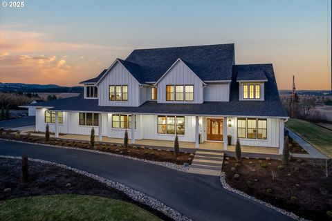 Come home to the pinnacle of luxury and tranquility in this modern farmhouse masterpiece just over 50 private acres between Forest Grove and Banks. Custom designed and built in 2022 by Pavilion Construction, the home offers breathtaking 360-degree vi...