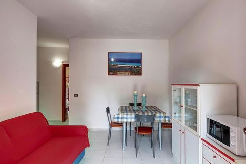 Simple and practically furnished apartments in the Gallura holiday residence in the renowned holiday resort of San Teodoro. The apartments are on the ground or upper floor, have a kitchenette, living room and two bedrooms, as well as a balcony or ter...