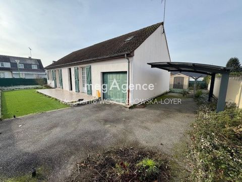 Maison de plain pied, 3 chambres, garage, carport